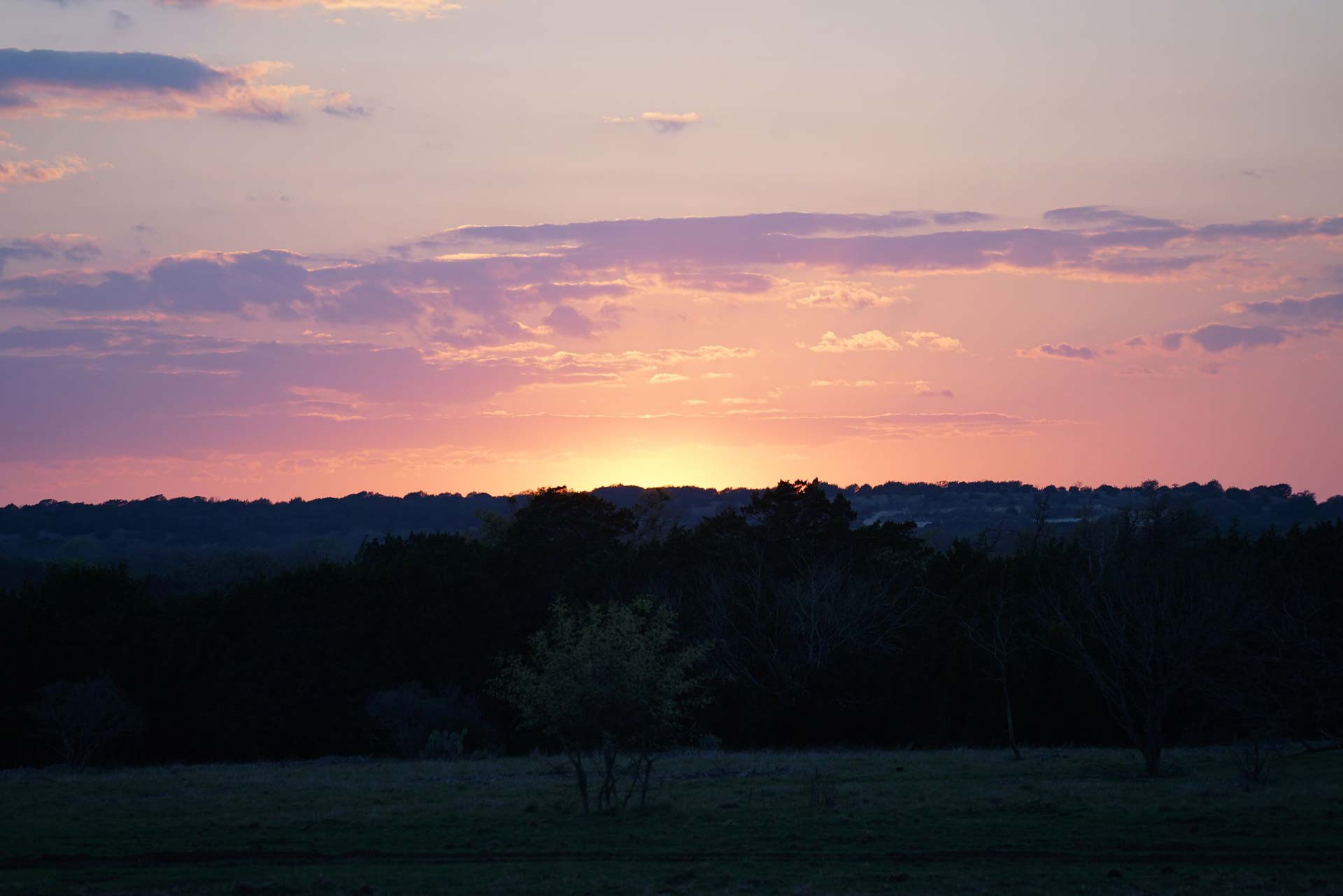 Sunset over Texas