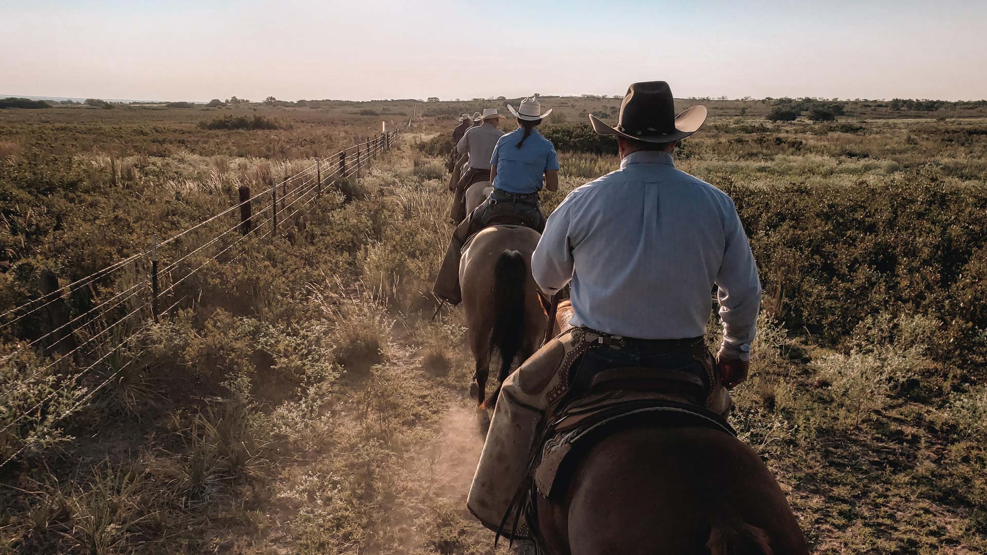 People on horseback